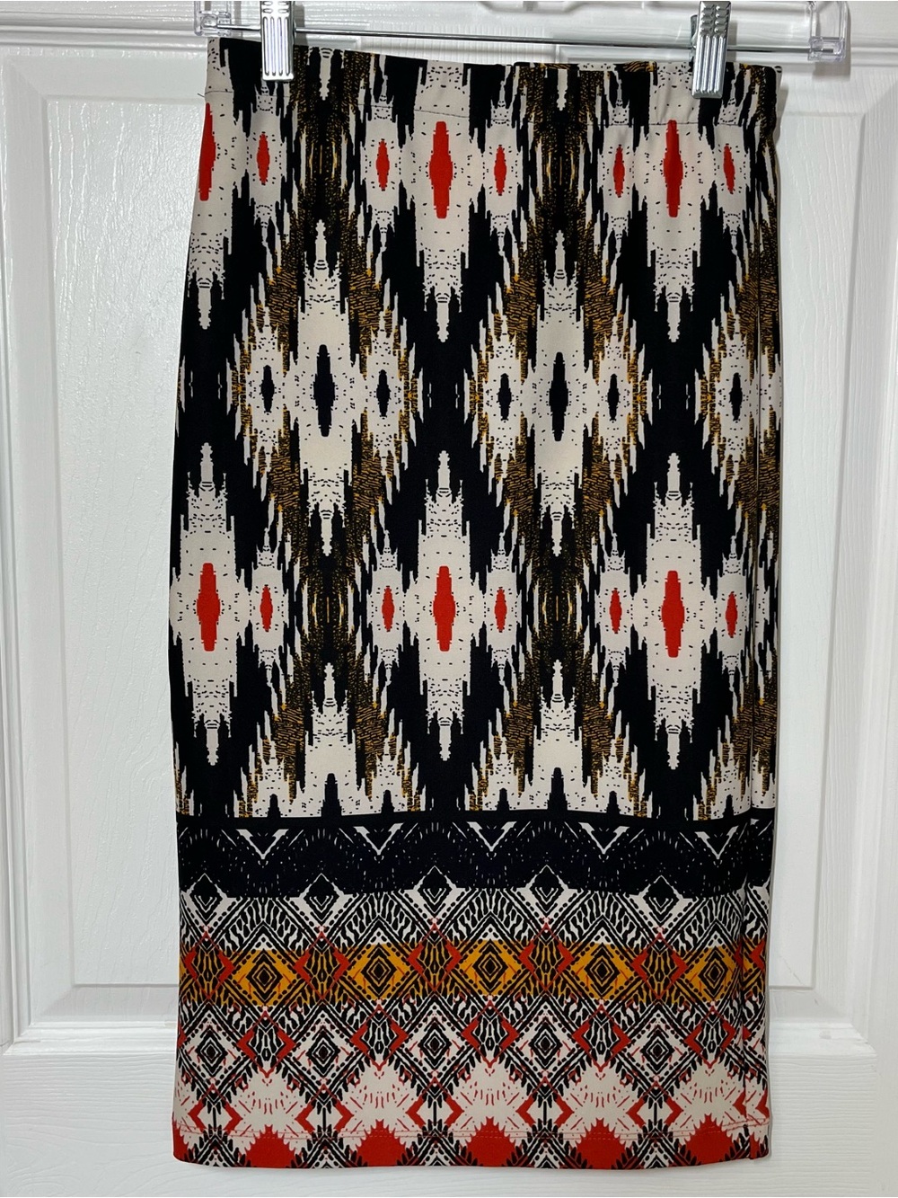 Maeve Anthropologie Iguazu Ikat Midi Pencil Skirt Boho Chic USA Womens Size XS